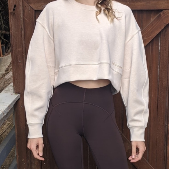 lululemon athletica Tops - Lululemon Soft Ambitions Crop Crew